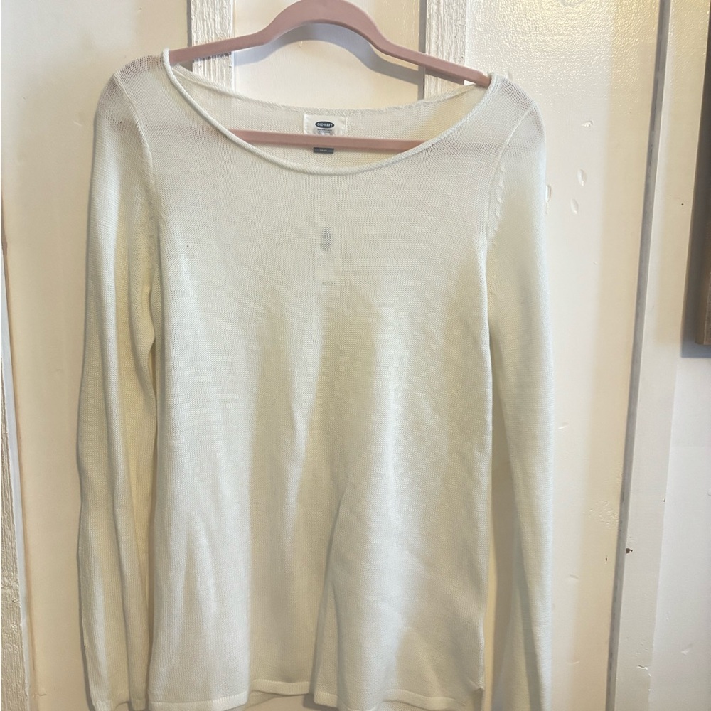 Old Navy Off-White Knit Sweater